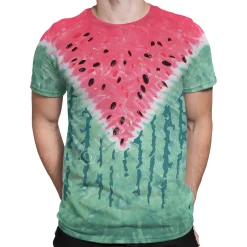Hot Watermelon Tie-Dye T-Shirt T-Shirt | Food