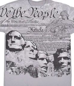 Fashion We The People Grey T-Shirt T-Shirt | Americana