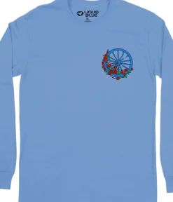 Outlet Wheel & Roses Chest Long Sleeve T-Shirt Long Sleeve | Grateful Dead