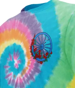 Hot Wheel & Roses Chest T-Shirt T-Shirt | Grateful Dead