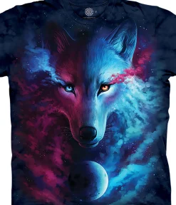 Fashion Where Light And Dark Meet Classic Cotton T-Shirt T-Shirt | Wolf Shirt Collection