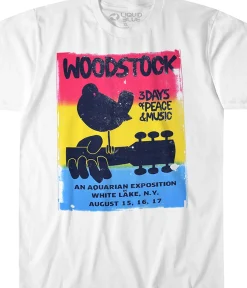 Hot White Lake White Athletic T-Shirt T-Shirt | Woodstock