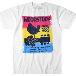 Hot White Lake White Athletic T-Shirt T-Shirt | Woodstock