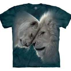 Best White Lions Love Classic Cotton T-Shirt T-Shirt | Wild Animals