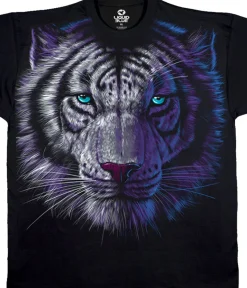 Clearance White Tiger Black T-Shirt T-Shirt | Tigers
