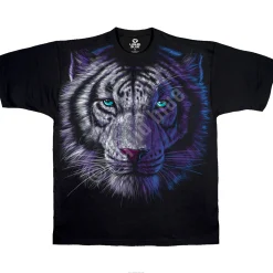 Clearance White Tiger Black T-Shirt T-Shirt | Tigers