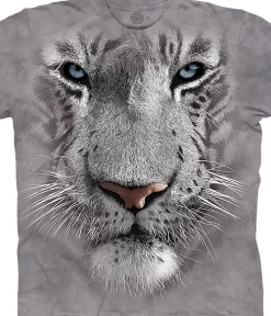 Best White Tiger Face Kids' T-Shirt Kids Youth | Wild Animals