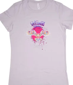 Clearance Widespread Panic 2016 Summer Tour Light Grey Juniors Long Length T-Shirt Women Juniors Long Length | Widespread Panic