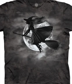Fashion Witch Moon Classic Cotton T-Shirt T-Shirt | Halloween