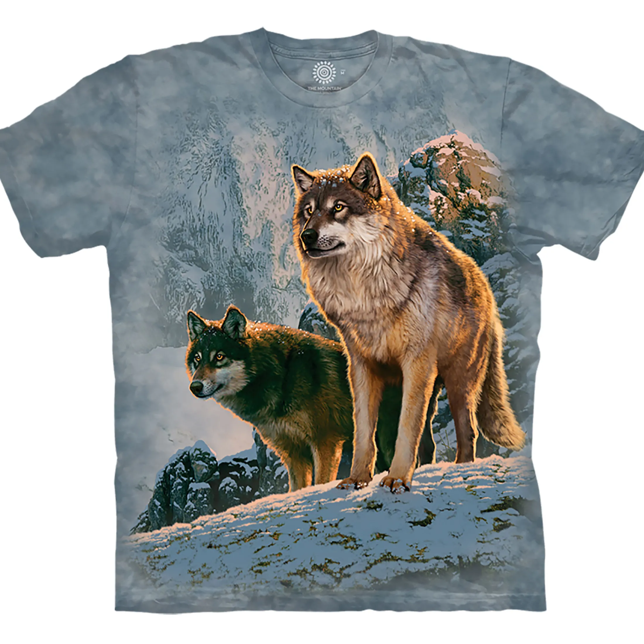 Best Wolf Couple Sunset Classic Cotton T-Shirt T-Shirt | Wolf Shirt Collection