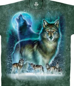 Online Wolf Moon Tie-Dye T-Shirt T-Shirt | American Wildlife