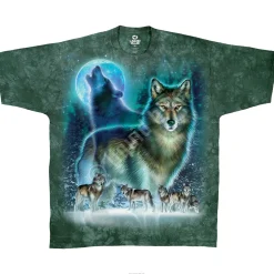 Online Wolf Moon Tie-Dye T-Shirt T-Shirt | American Wildlife