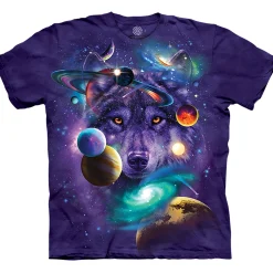 Hot Wolf Of The Cosmos Classic Cotton T-Shirt T-Shirt | Wolf Shirt Collection