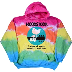 Sale Woodstock Banded Tie-Dye Hoodie Hoodie | Woodstock