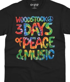 Clearance Woodstock Black T-Shirt T-Shirt | Woodstock