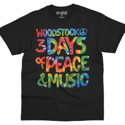 Clearance Woodstock Black T-Shirt T-Shirt | Woodstock