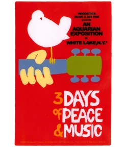 Sale Woodstock Classic Red Sticker Woodstock