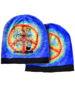 Best Woodstock Peace Tie-Dye Beanie Hats | Woodstock