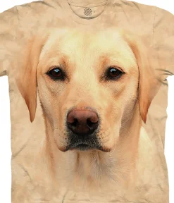 Online Yellow Lab Portrait Classic Cotton T-Shirt T-Shirt | Pets