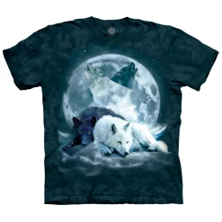 Hot Yin Yang Wolf Mates Classic Cotton T-Shirt T-Shirt | Wolf Shirt Collection