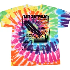 Sale Zeppelin Tampa Spiral Tie-Dye T-Shirt T-Shirt | Led Zeppelin