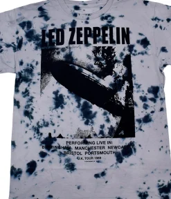 Sale Zeppelin UK 69 Tie-Dye T-Shirt T-Shirt | Led Zeppelin