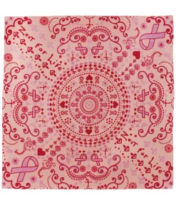 Clearance Zest For Life Pink Ribbon Bandana Bandanas | Liquid Blue
