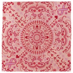 Clearance Zest For Life Pink Ribbon Bandana Bandanas | Liquid Blue